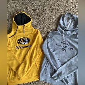 Colosseum Yellow and Nike Gray Hoodies